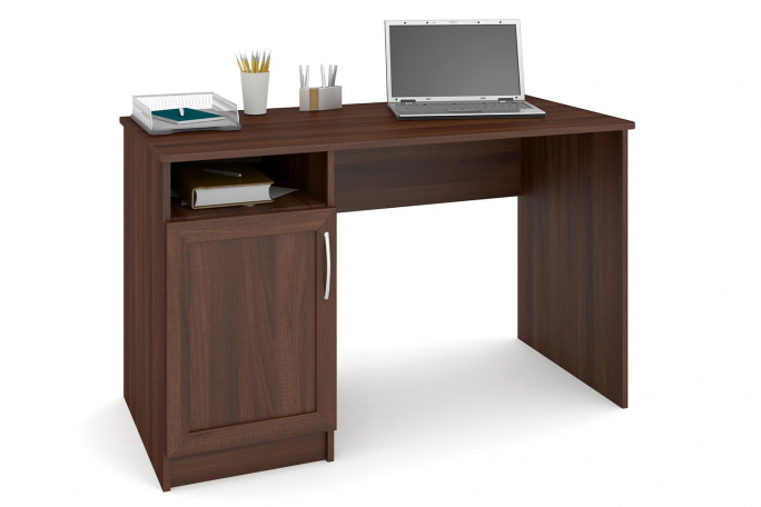 Стол "СП-2" МДФ, дуб апрель темный, тумба слева