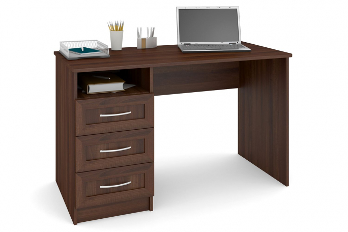 Стол "СП-3" МДФ, дуб апрель темный, ящики слева