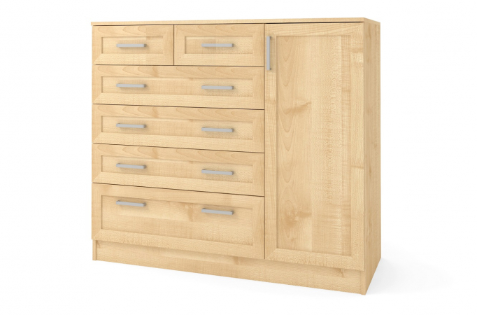 Комод "К-9" клен танзау, дверца справа