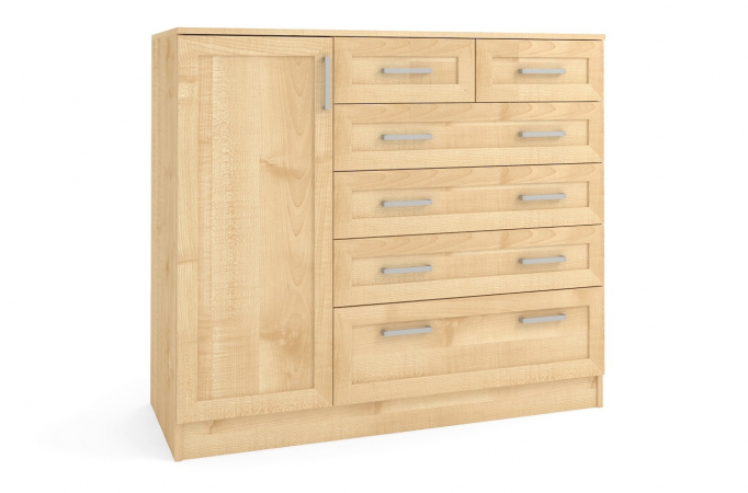 Комод "К-9" клен танзау, дверца слева