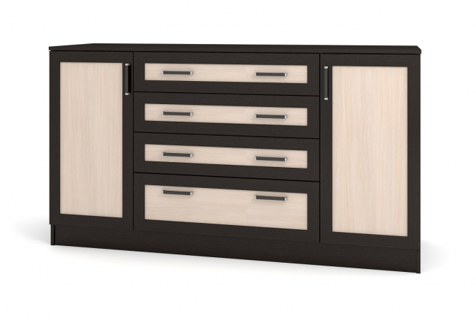 Комод "К-10" венге цаво/дуб млечный