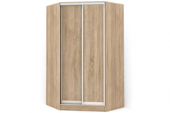 Шкаф-купе угловой "Версаль" Б\П\Б ЛДСП с ящиками, дуб сонома
