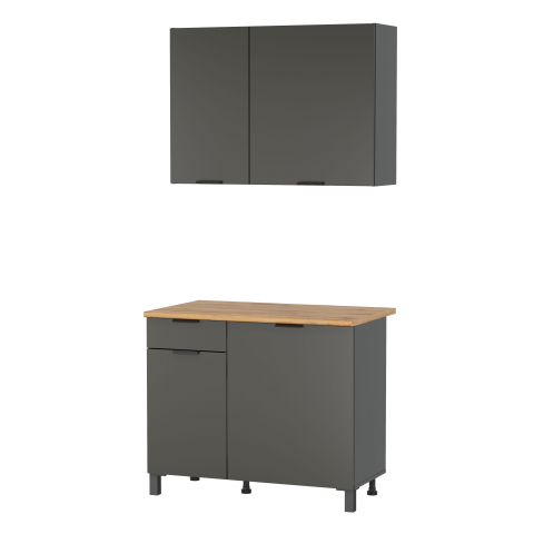 Кухня "Венера" комплект 31, ЛДСП диамант серый