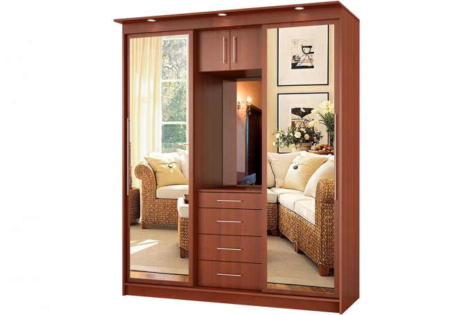 Шкаф-купе "Миллениум 7-2" ноче мария луиза, 190x60x220