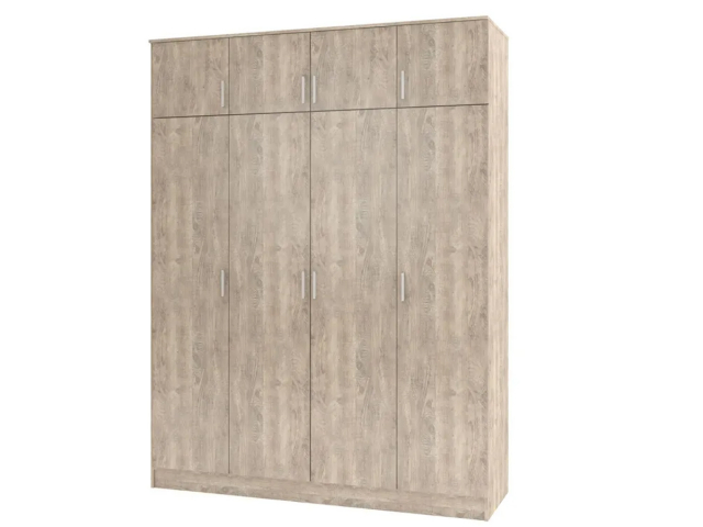 Шкаф распашной "Лайт" 4-х створчатый с антресолью, 230х60х240, боб пайн