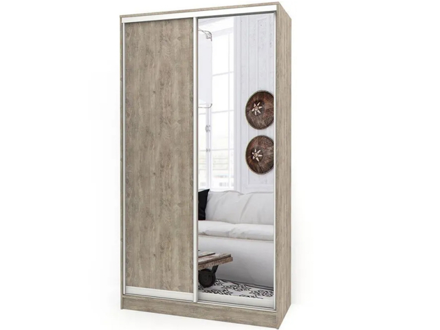 Шкаф-купе "Версаль" 2-х створчатый, 1 зеркало, 110х60х220, боб пайн