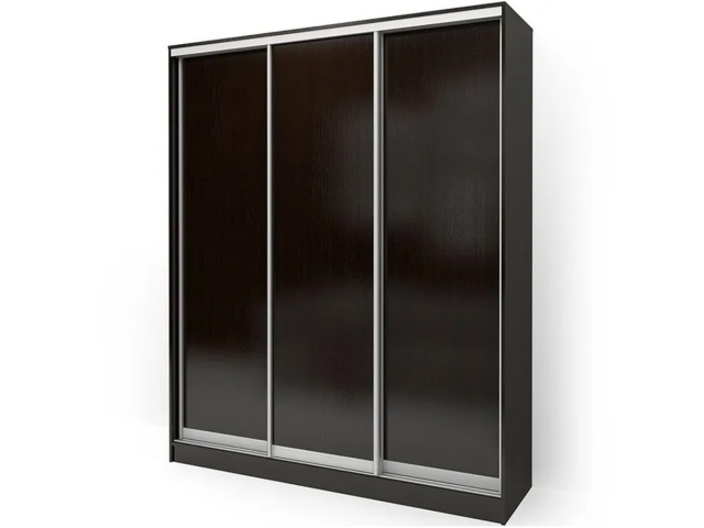 Шкаф-купе "Версаль" 3-х дверный ЛДСП, 170х60х220, черный