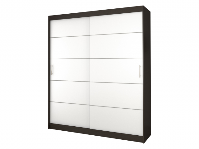 Шкаф-купе "Лучший 4" 170х55х220, венге цаво/белый гладкий