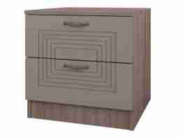 Тумба прикроватная "Фараон", МДФ фрезер SF (СФ)-25 Айрон, корпус ясень анкор темный