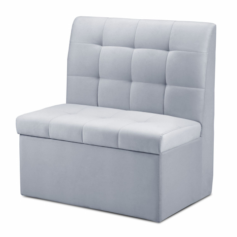 Диван "Омега" 800, велюр светло-серый