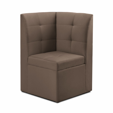 Угловой модуль "Омега" велюр мокко