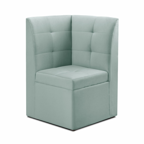 Угловой модуль "Омега" велюр мятный