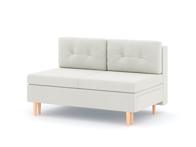 Модуль прямой "Белфаст" 2х местный (с механизмом), велюр Зара Крим 02