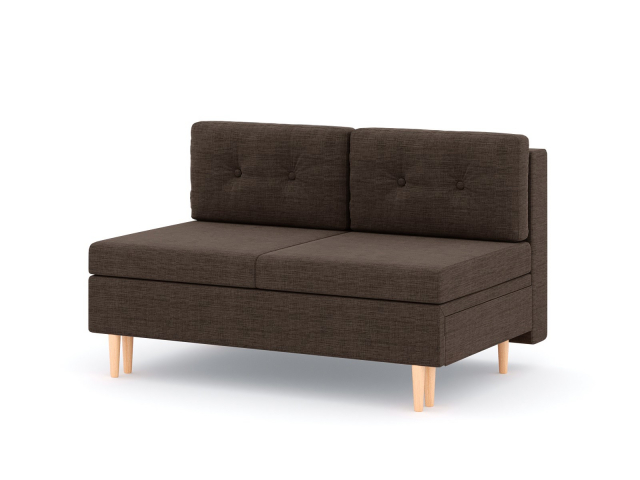 Модуль прямой "Белфаст" 2х местный (с механизмом), рогожка Дрим Браун