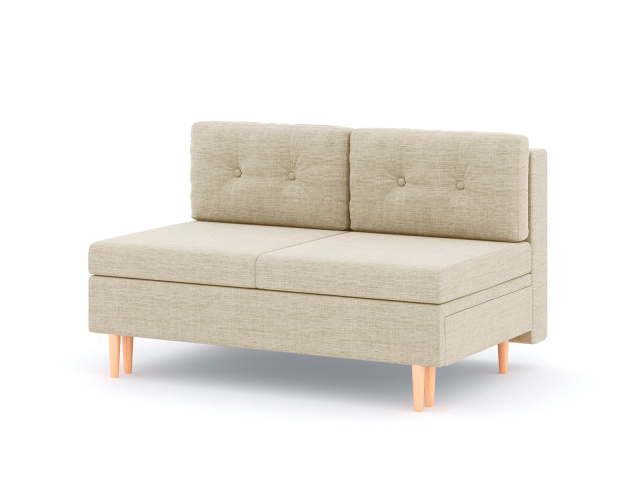 Модуль прямой "Белфаст" 2х местный (с механизмом), рогожка Дрим Люкс 1