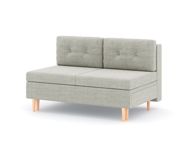 Модуль прямой "Белфаст" 2х местный (с механизмом), рогожка Дрим Люкс 2