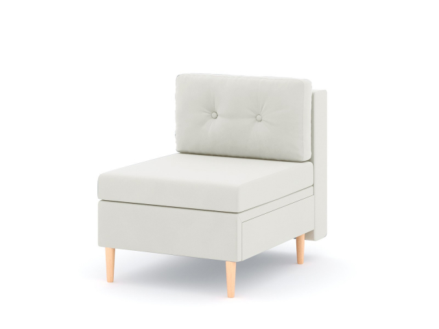 Модуль прямой "Белфаст" кресло, велюр Зара Крим 02