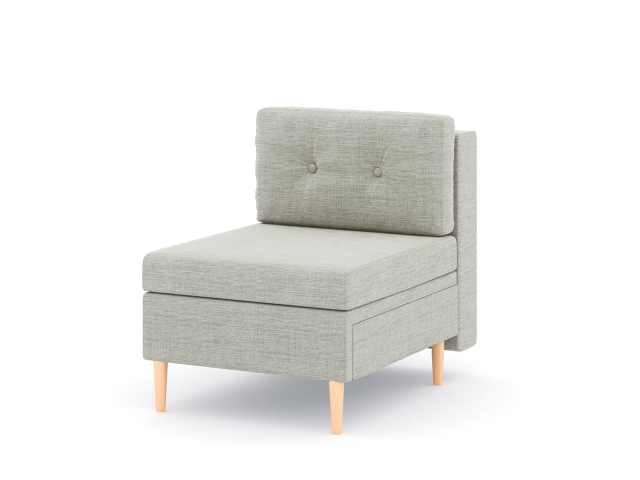 Модуль прямой "Белфаст" кресло, рогожка Дрим Люкс 2