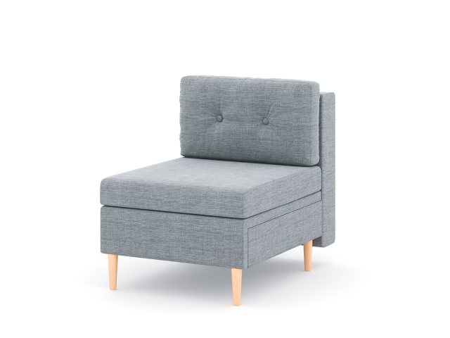 Модуль прямой "Белфаст" кресло, рогожка Дрим Люкс 8