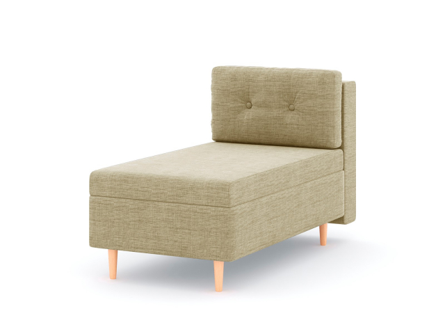 Модуль прямой "Белфаст" канапе, ргожка Дрим Дарк Беж