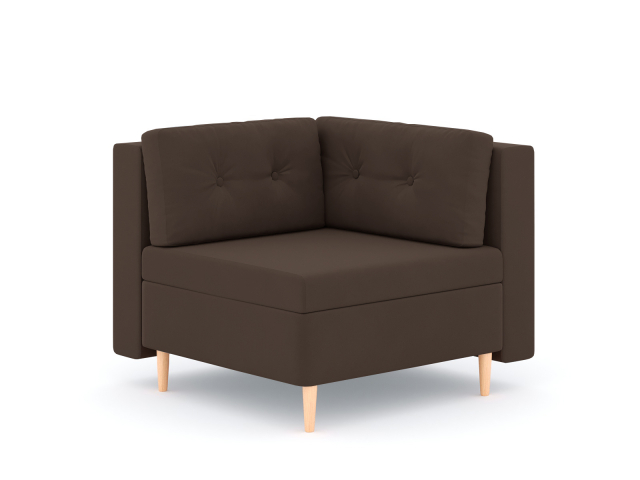 Модуль угловой "Белфаст", велюр Зара Браун 20