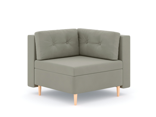 Модуль угловой "Белфаст", велюр Зара Лайт 04