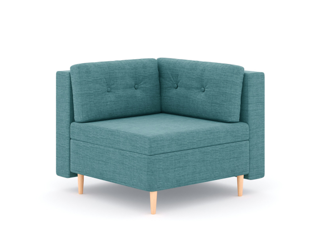 Модуль угловой "Белфаст", рогожка Дрим Азур