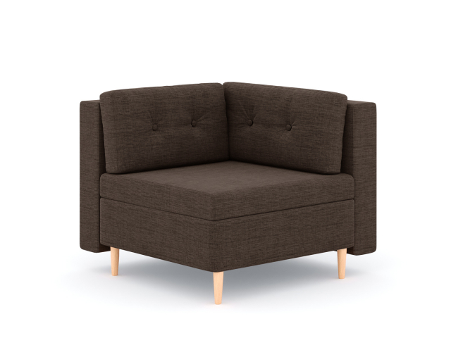 Модуль угловой "Белфаст", рогожка Дрим Браун