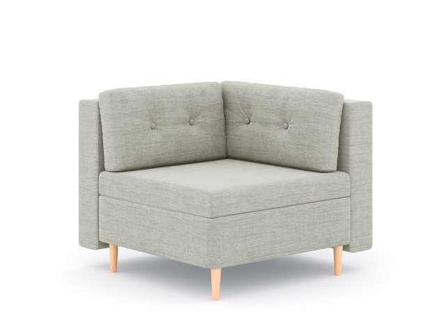 Модуль угловой "Белфаст", рогожка Дрим Люкс 2