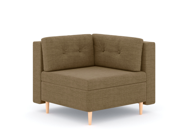 Модуль угловой "Белфаст", рогожка Дрим Люкс 6