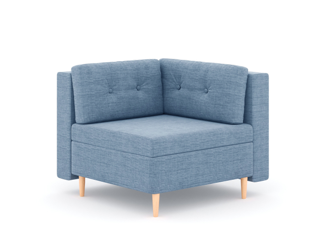 Модуль угловой "Белфаст", рогожка Дрим Люкс 18