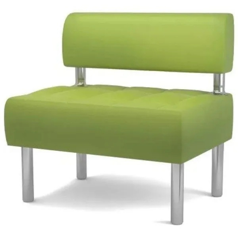 Диван "Сантьяго" без боковин, салатовая экокожа, 100x58х80