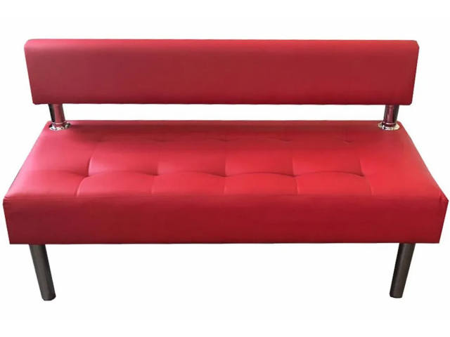 Диван "Сантьяго" без боковин,170x58х80, красная экокожа