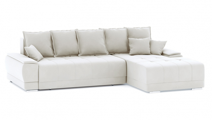 Угловой диван-кровать "Nordviks (Нордвикс)" НПБ, велюр Зара Крим 02, правый угол