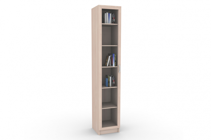 Пенал книжный "Верона 1/1" дуб молочный