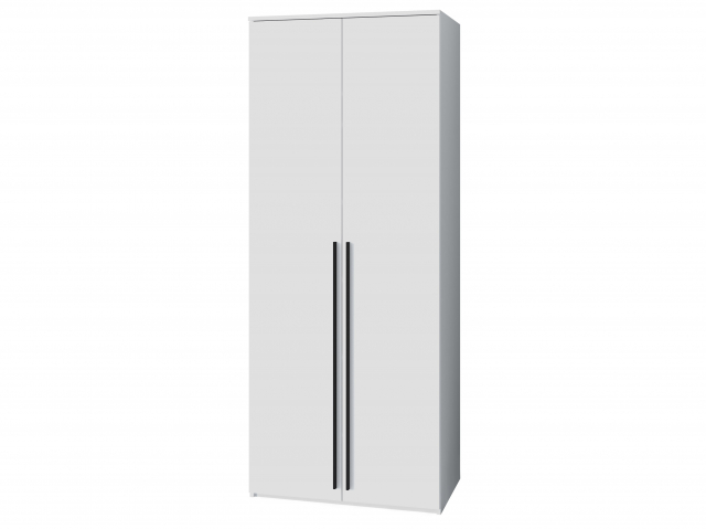 Шкаф распашной "Лорена" 2-х дверный, белый, 100х60х210