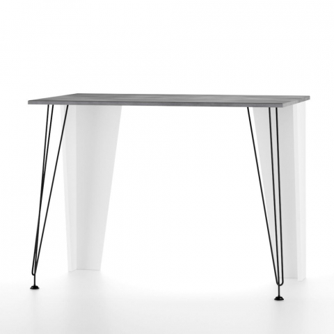 Стол письменный "МегаKraft-1" белый /бетон лофт грей