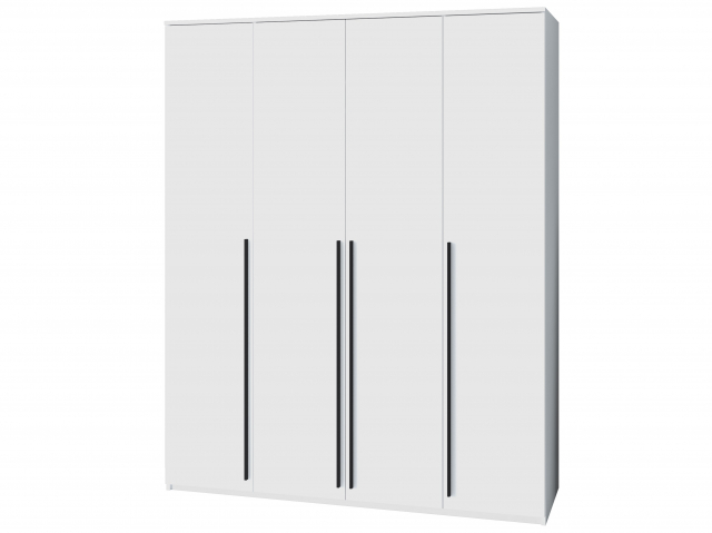 Шкаф распашной "Лорена" 4-х дверный, белый, 170х50х200