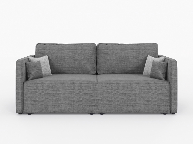 Диван-кровать "Тоскана" еврокнижка-трансформер, рогожка Дрим Грей/Лайт Грей