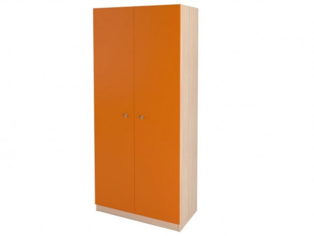 Шкаф "Астра 60" дуб молочный, оранжевый