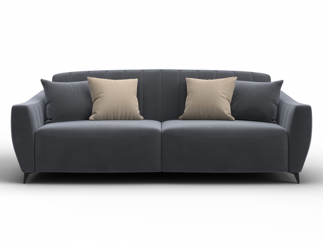 Диван-кровати "Лига-095 НПБ", велюр SEVEN 17 серый, 132534