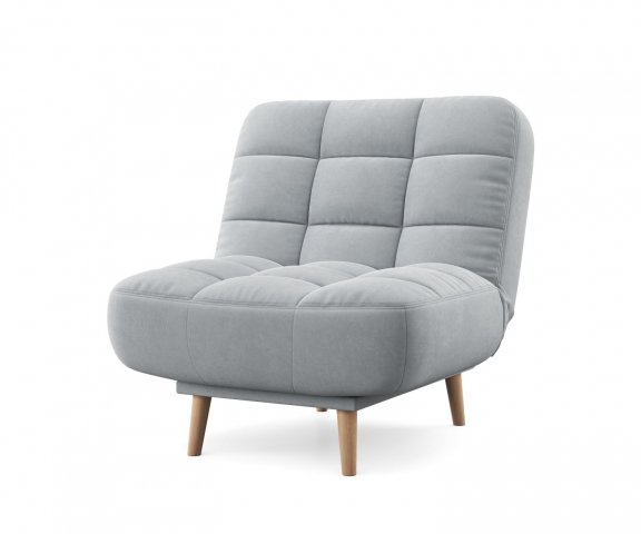 Кресло-кровать "Бадди" светло-серый, ультра дав