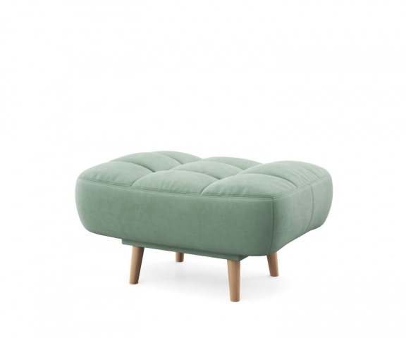 Пуф "Бадди" светло-зеленый, мелиса 17