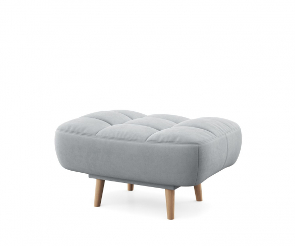 Пуф "Бадди" светло-серый, ультра дав