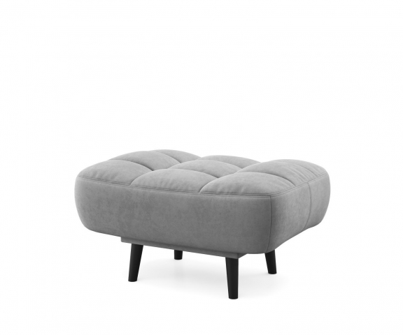 Пуф "Бадди" темно-серый, ультра грей