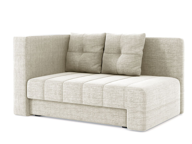 Диван-кровать "Корфу Некст" еврокнижка рогожка Дрим Беж, в наличии 1шт, подлокотник слева