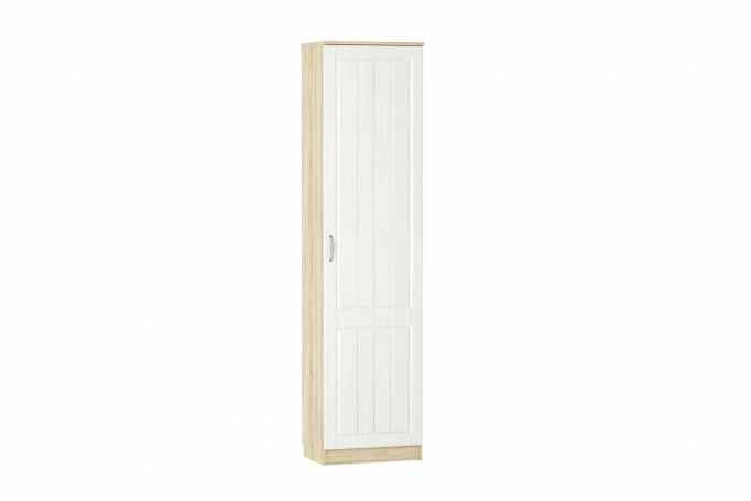 Шкаф для одежды "Оливия" НМ 014.71 правый, белое дерево/дуб сонома