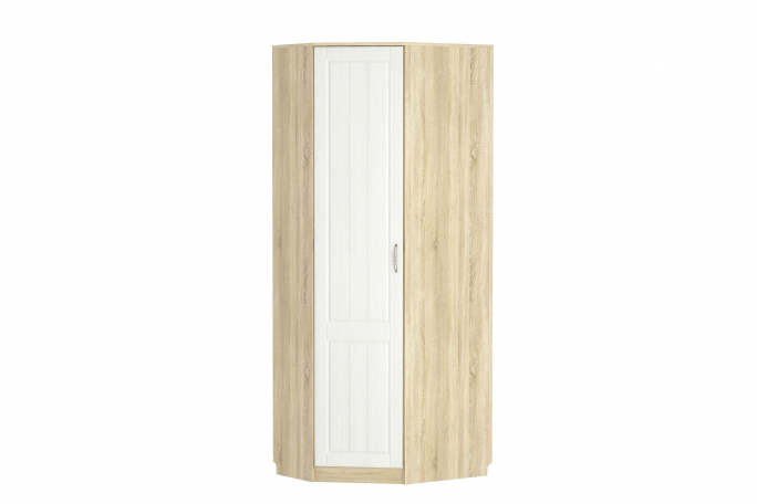 Шкаф угловой "Оливия" НМ 014.11 левый, белое дерево/дуб сонома