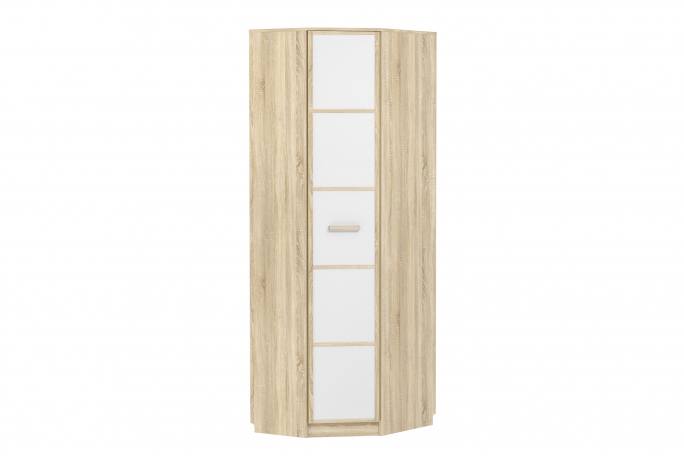 Шкаф угловой "Фанк" НМ 013.04-02 левый, белый/дуб сонома