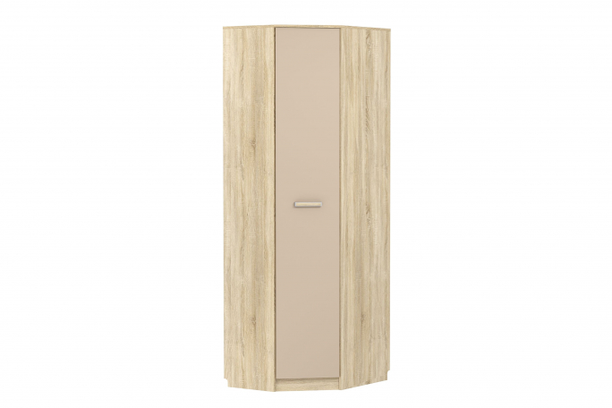 Шкаф угловой "Акварель" НМ 013.04-02 М левый, капучино/дуб сонома